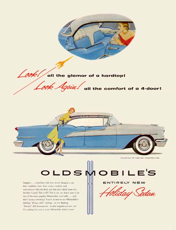 1955 Oldsmobile Auto Advertising